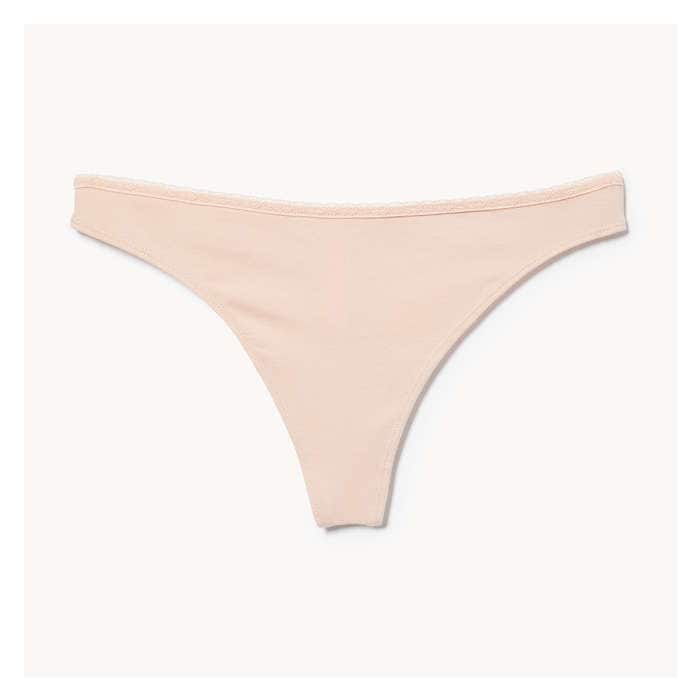 Women's Cotton Lace Thong